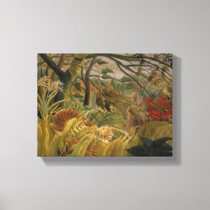 Rousseau's tijgercanvas canvas afdruk