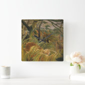 Rousseau's tijgerwandklok vierkante klok (Huis)