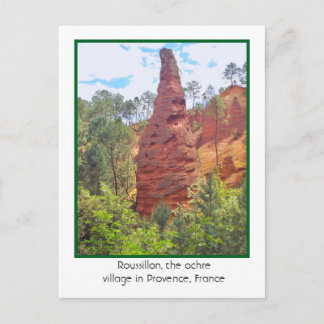 ROUSSILLON, OCHRÉ DORP, PROVENCE,FRANKRIJK BRIEFKAART