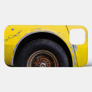 Rousty Roadmaster Tire, met pellen geel geverfde a iPhone 13 Hoesje