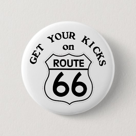route66 ronde button 5,7 cm (Voorkant)