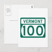 Route 100, Vermont, Verenigde Staten Briefkaart (Voorkant / Achterkant)
