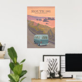 Route 101 VS Reisposter Poster (Thuiskantoor)