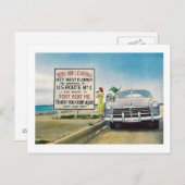 Route 1, Key West, Florida Retro  Briefkaart (Voorkant / Achterkant)