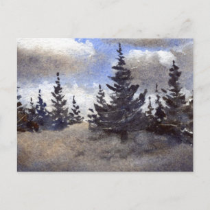 "Route 55 Clouds #3" Briefkaart Landwegen