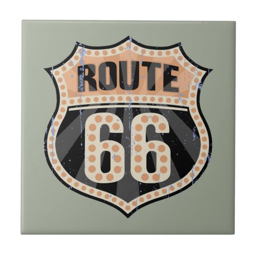 Route 66 -717 Dot Tegeltje (Voorkant)