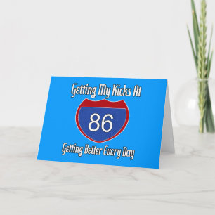 Route 66 86ste verjaardag kaart