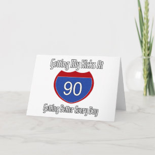 Route 66 90ste verjaardag kaart
