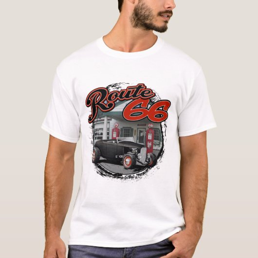 Route 66 Aangepast 1932 T-shirt (Voorkant)