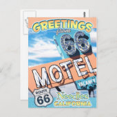 Route 66 Aiguilles de voeux Californie Carte posta (Devant / Derrière)