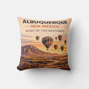 Route 66 Albuquerque Ballon Zuidwest Comfort Kussen