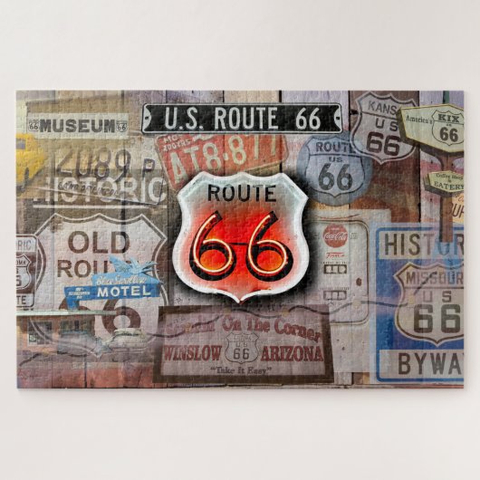 Route 66 Americas Main Street Legpuzzel (Horizontaal)
