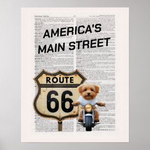 Route 66, America's Main Street Poster