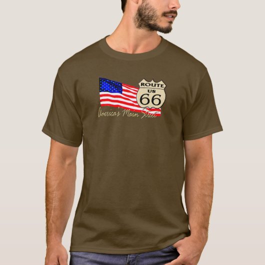 Route 66 - America's Main Street T-shirt (Voorkant)