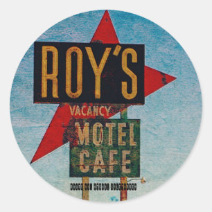  route 66 Amerikaans wegvervoer Ronde Sticker