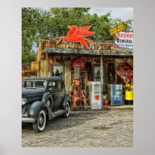 Route 66 Arizona rustieke retro winkel Poster