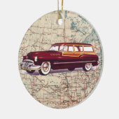 Route 66 Auto - SRF Keramisch Ornament (Links)