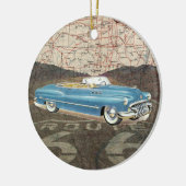 Route 66 Auto - SRF Keramisch Ornament (Links)