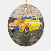 Route 66  Auto - SRF Keramisch Ornament (Links)