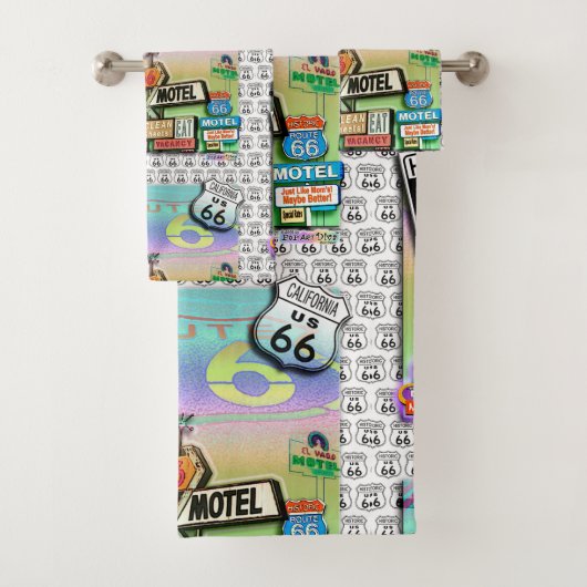 ROUTE 66 BAD HANDDOEK (Insitu)