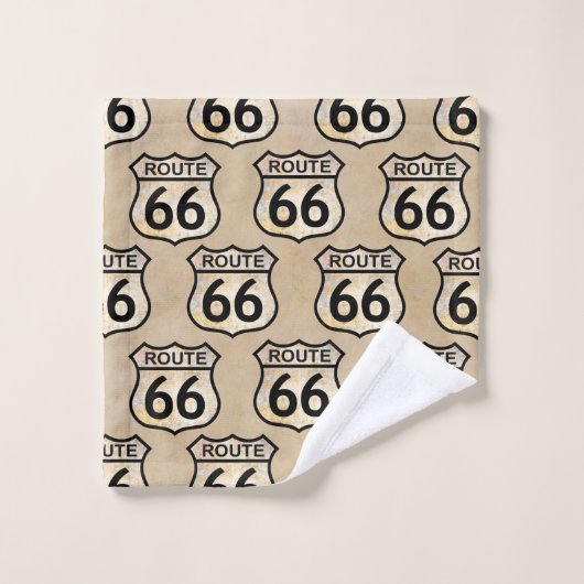 Route 66 bad handdoek (Wasdoekje)