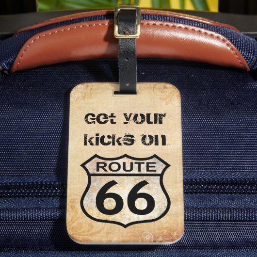 Route 66 bagagelabel (Voorkant Insitu 2)