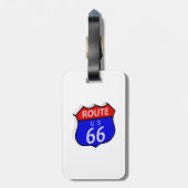 Route 66 bagagelabel (Achterkant verticaal)