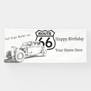 Route 66 Bannière d'anniversaire