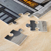 Route 66 Benzinestations. kerstcadeautjes Legpuzzel (Zijkant)