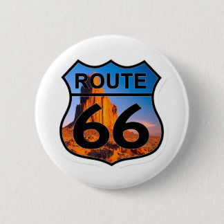 route 66 berg ronde button 5,7 cm