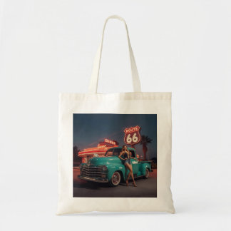 Route 66 boodschappentas tote bag