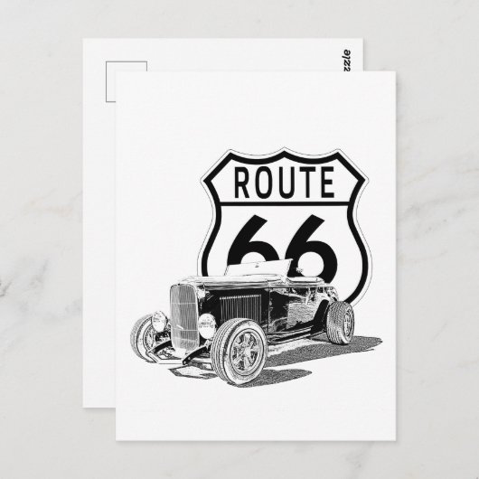 Route 66 Briefkaart (Voorkant / Achterkant)