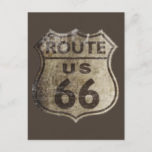 Route 66 briefkaart (Voorkant)
