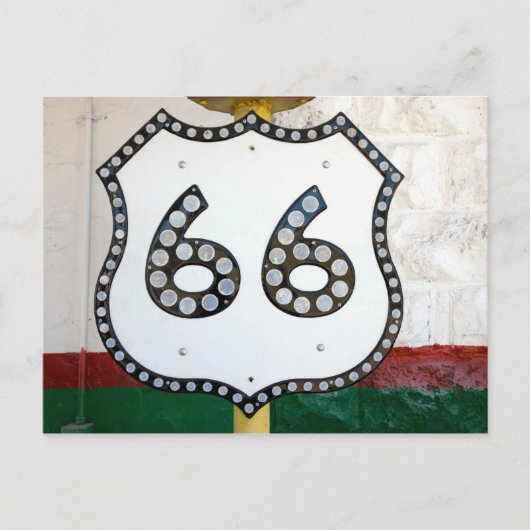 Route 66 briefkaart (Voorkant)