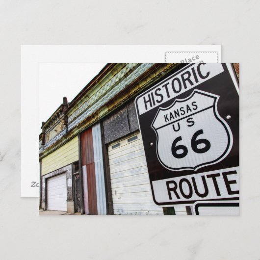 Route 66 briefkaart (Voorkant / Achterkant)