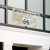 Route 66 buitenbanner spandoek (Buitenkant Gebouw)