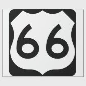 Route 66 cadeaupapier (Vlak)