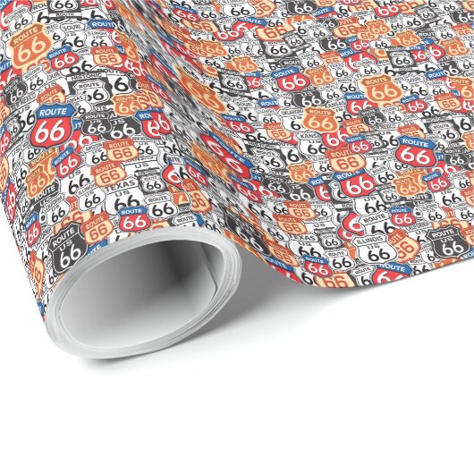 Route 66 cadeaupapier (Rol Hoek)