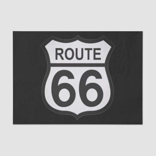 Route 66 Cadeaupapier Tissuepapier (Voorkant)