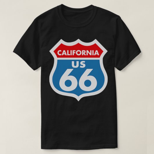 Route 66 Californië T-shirt (Design voorkant)