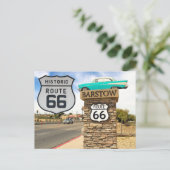Route 66 Carte postale de voyage (Debout devant)
