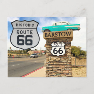 Route 66 Carte postale de voyage 