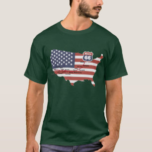 Route 66 Carte T-Shirt