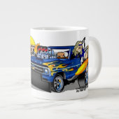 Route 66 Cartoon Giant Coffee Mug (Devant droit)