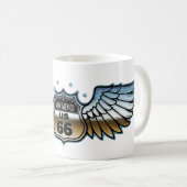 Route 66 Chrome Wing NM Koffiemok (Voorkant rechts)