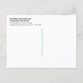 Route 66 Claremont Postcard Briefkaart (Achterkant)