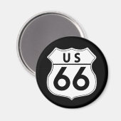 Route 66 Classic Road Sign Magnet (Recto/Verso)