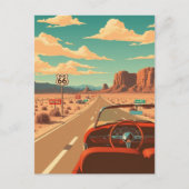 Route 66 Classic Road Trip Briefkaart (Voorkant)