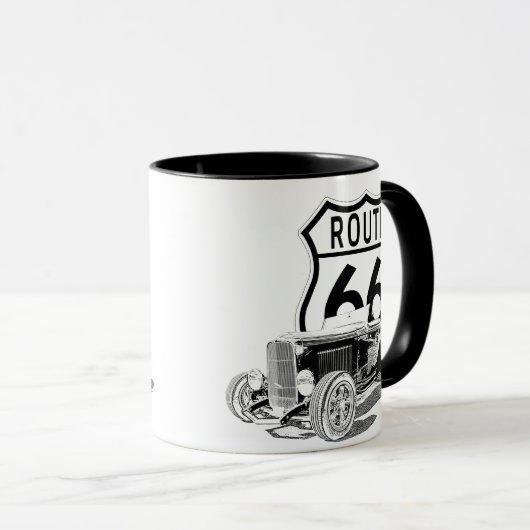 Route 66 Conception Café Mug (Devant droit)