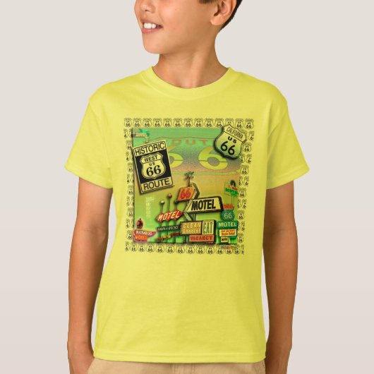 ROUTE 66 - De KINDER lichte T - SHIRTS van de Moed (Voorkant)